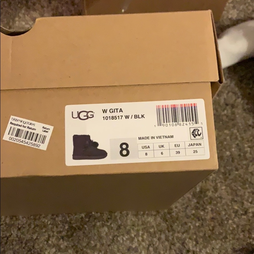 Women UGG Australia Boots Black Size 8